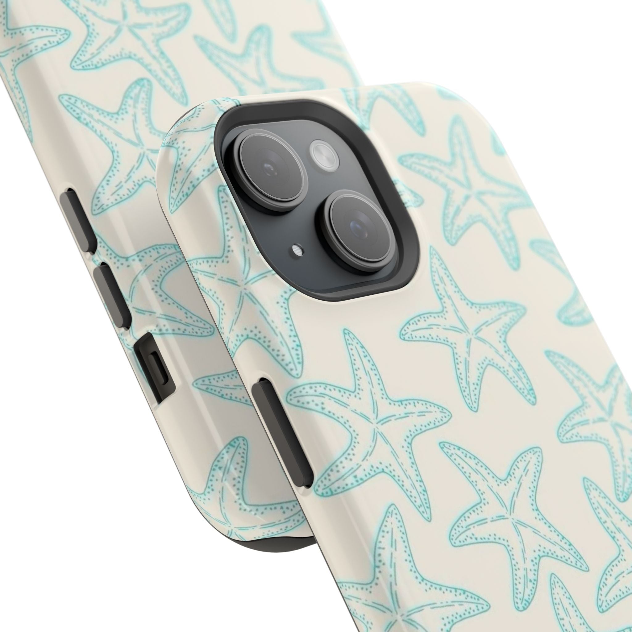 MagSafe teal starfish case