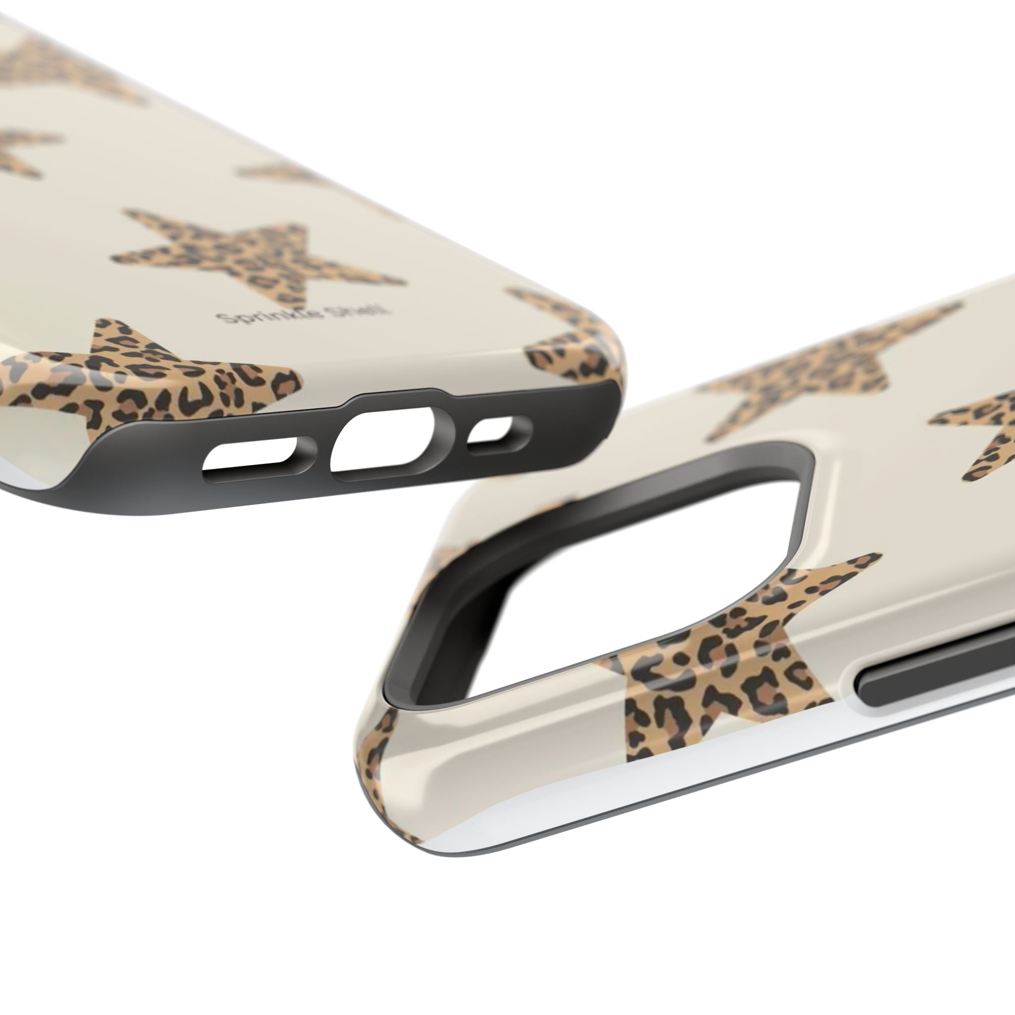 MagSafe Cheetah Print Stars iPhone Case