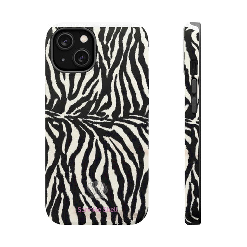 MagSafe black zebra print case