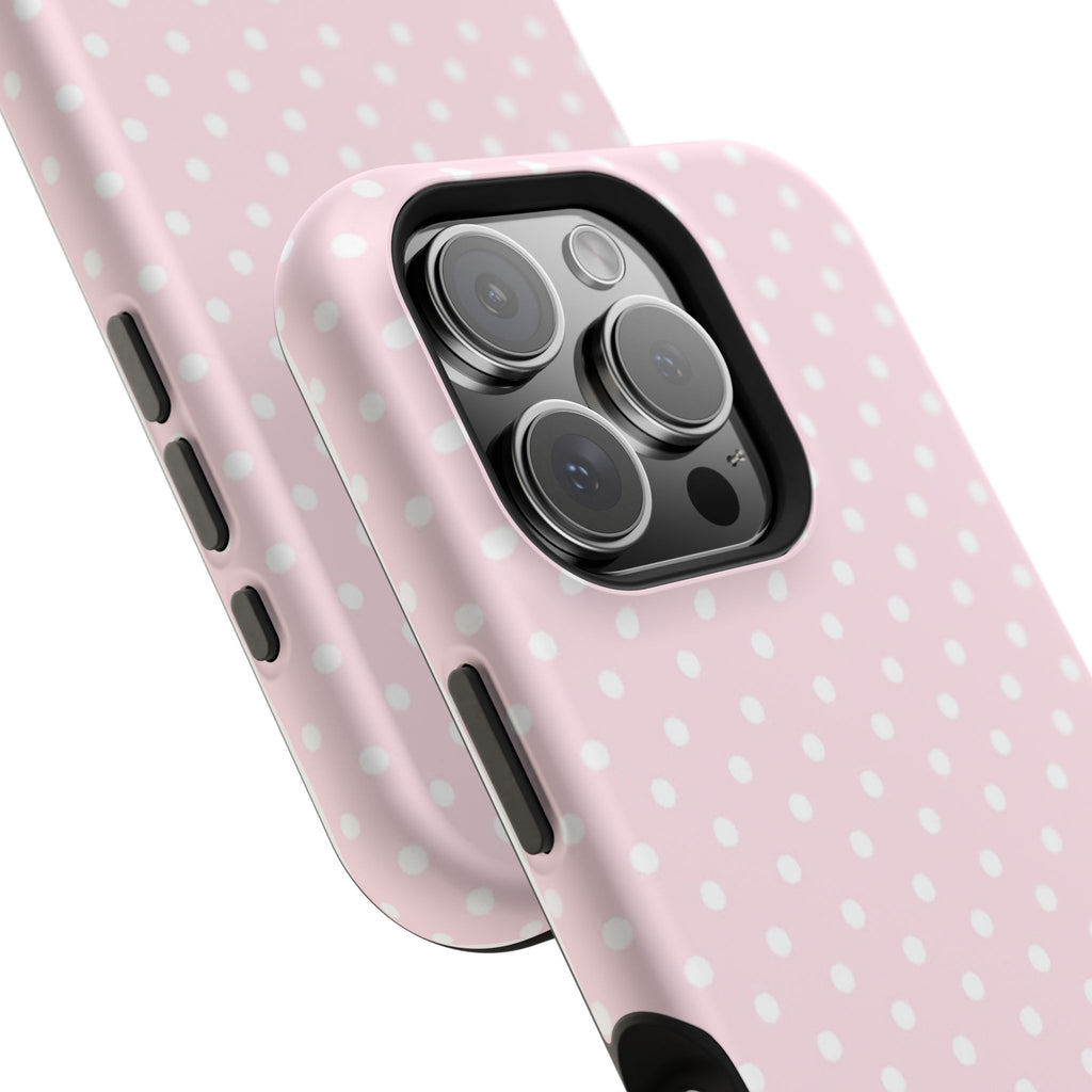 MagSafe light pink polka dots case