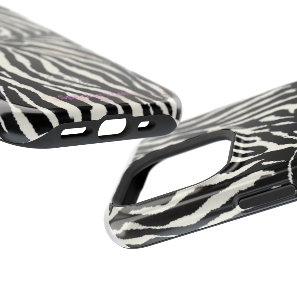 MagSafe black zebra print case