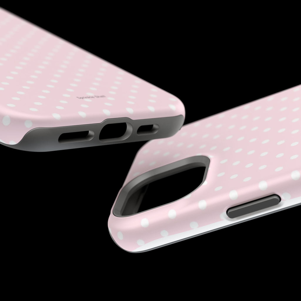 MagSafe light pink polka dots case
