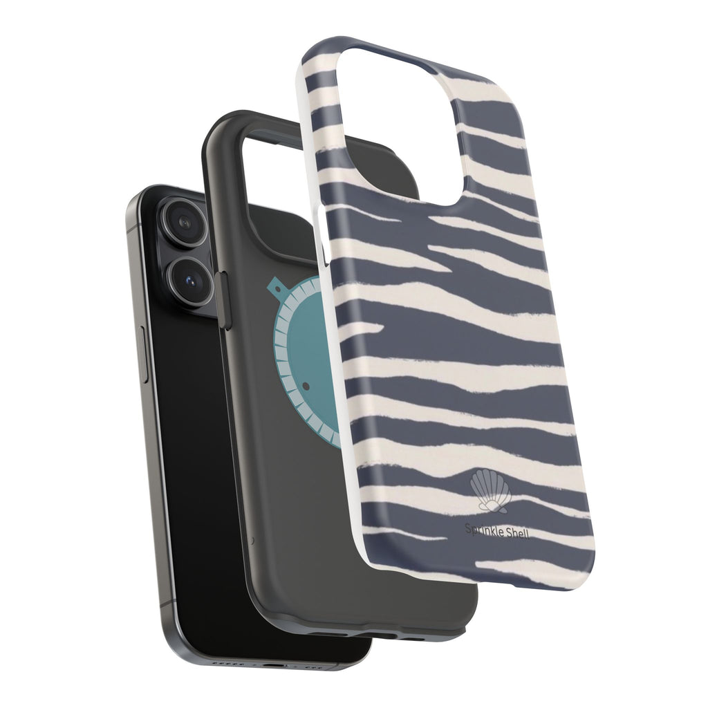 MagSafe Blue zebra print case