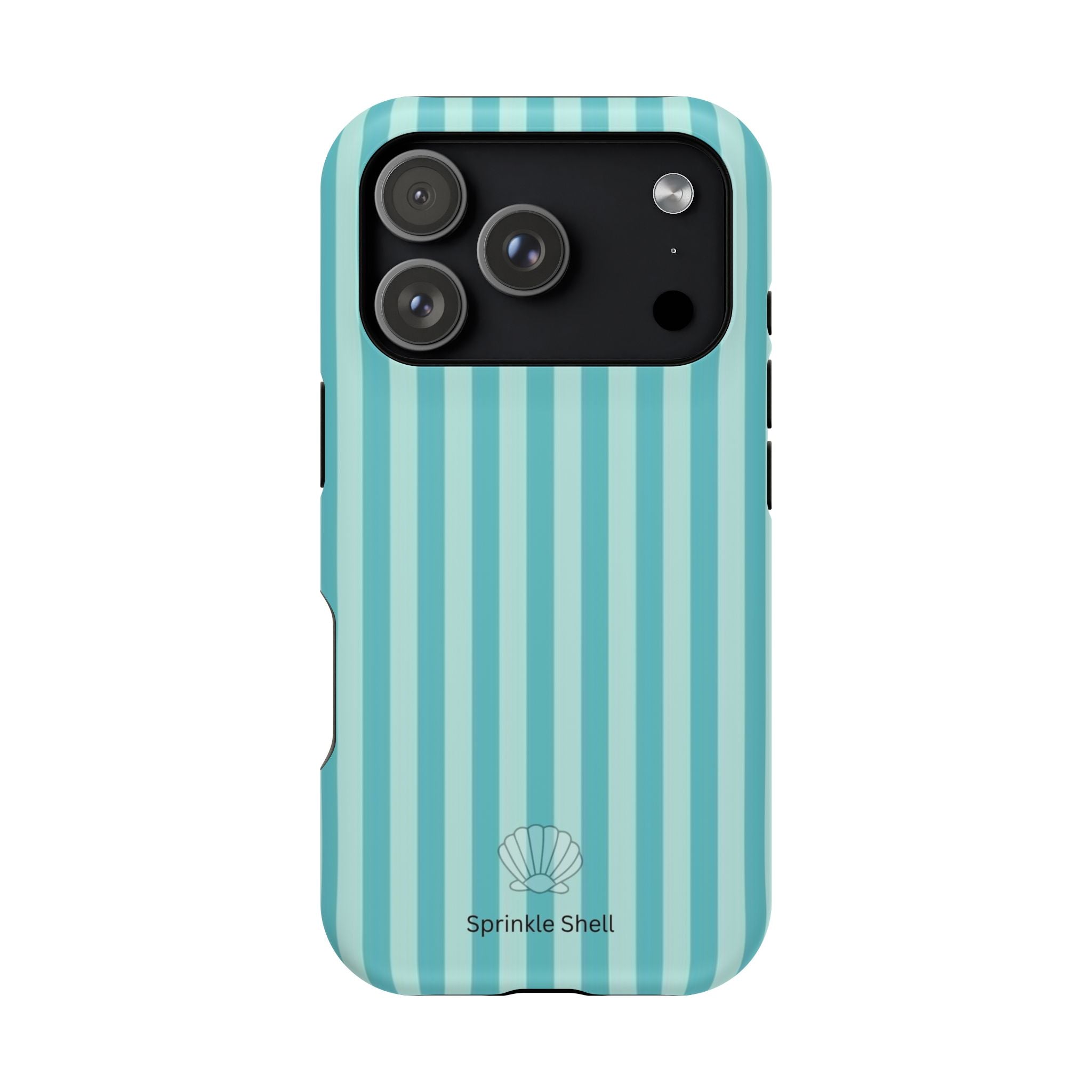 MagSafe teal striped case