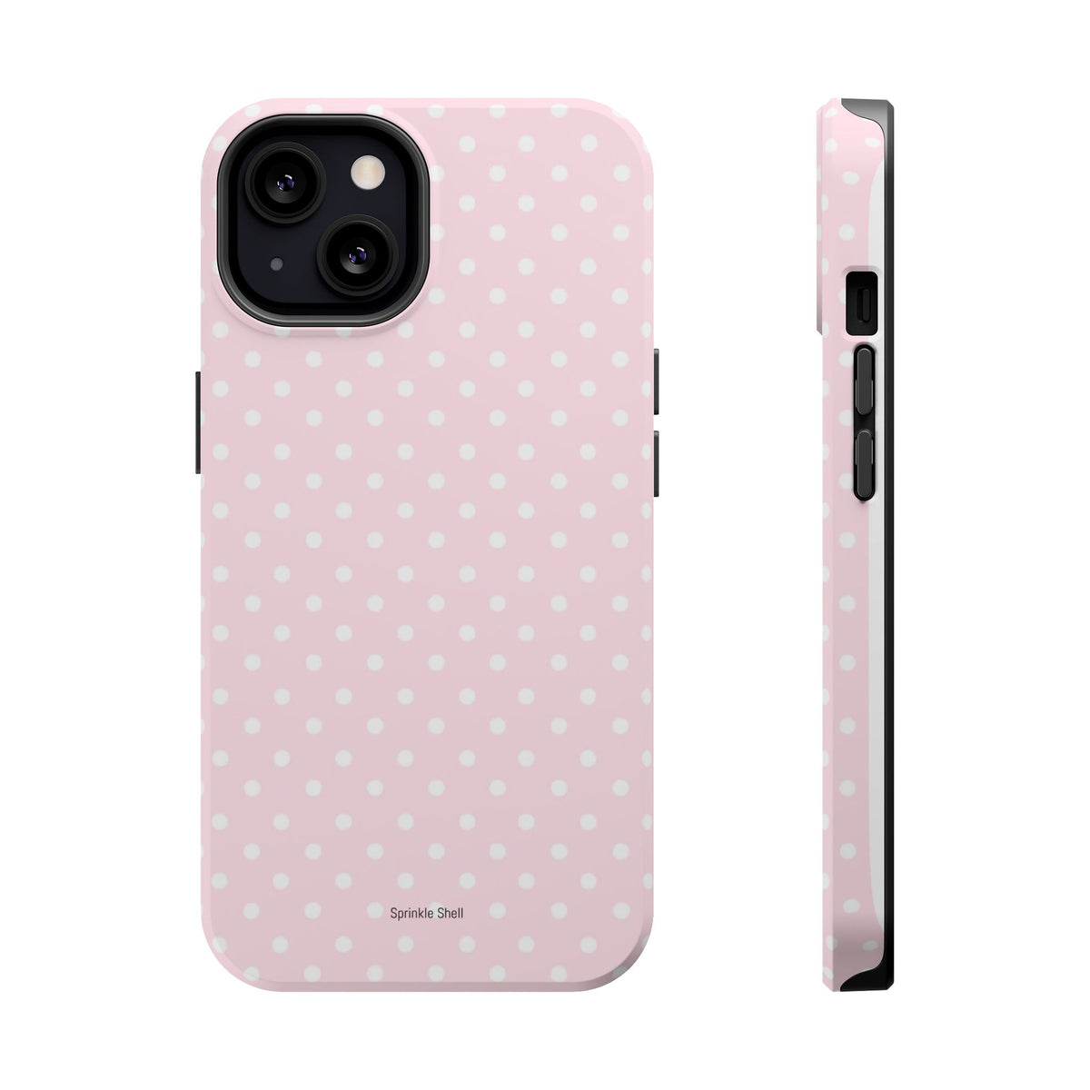 MagSafe light pink polka dots case