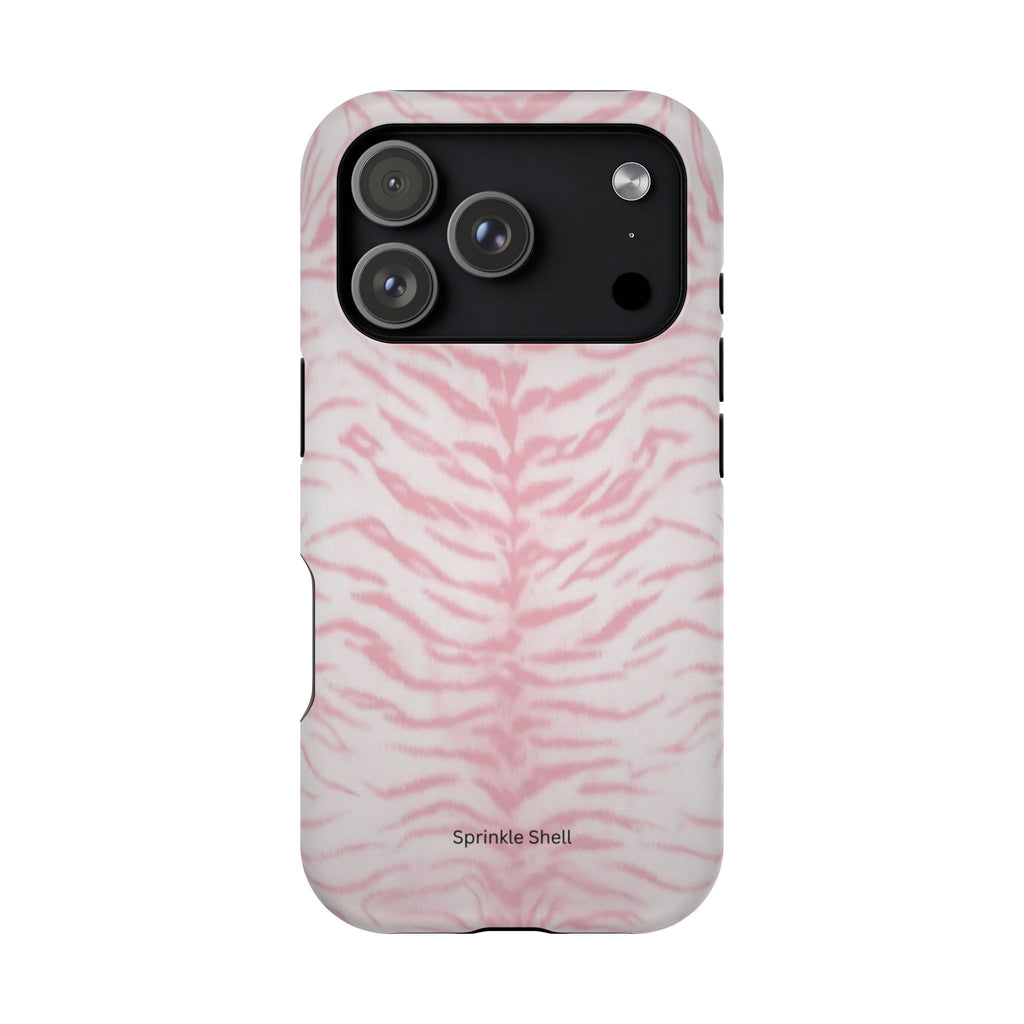 MagSafe Pink Zebra Print Iphone Case