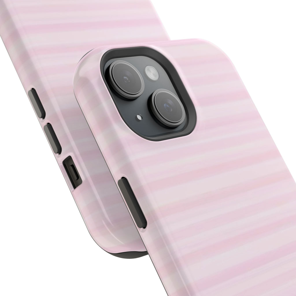 MagSafe pink stripes case