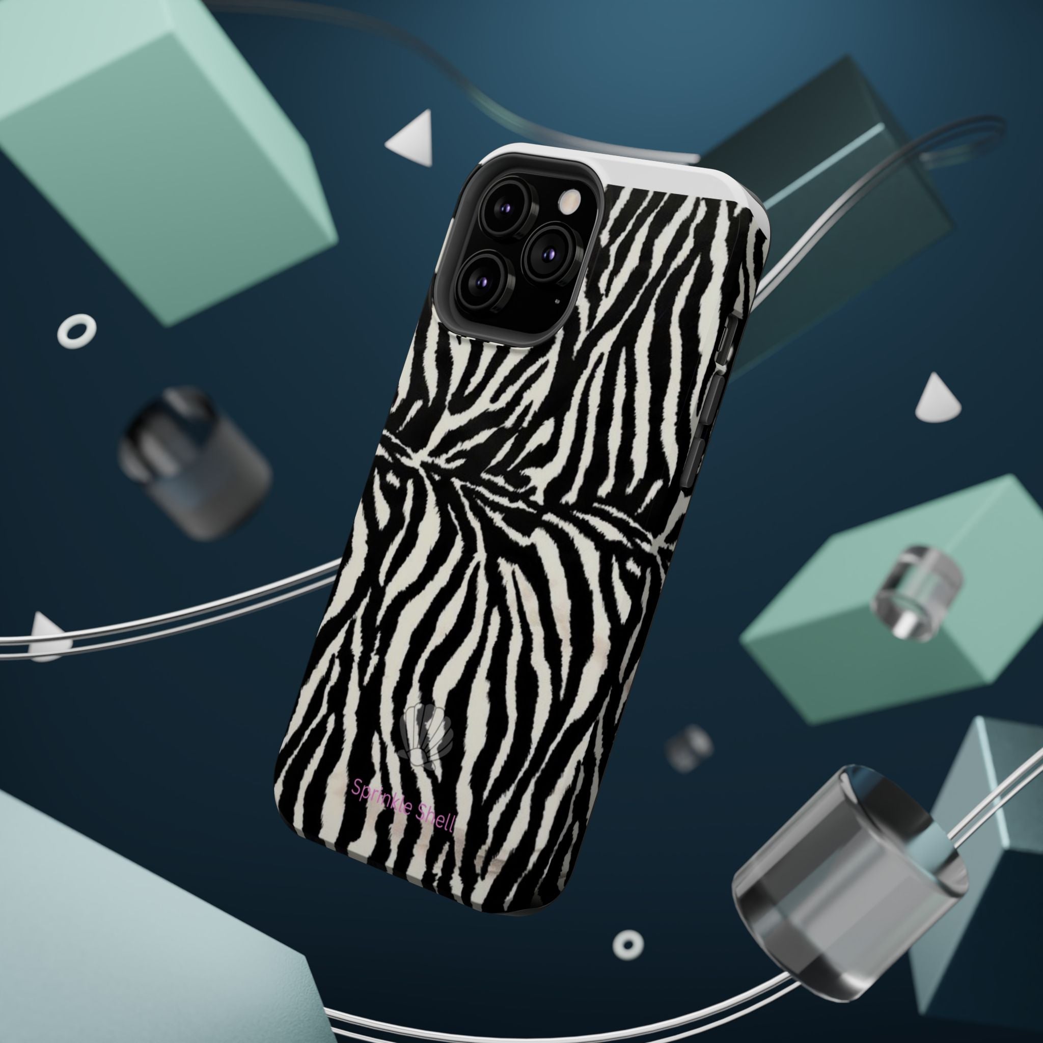 MagSafe black zebra print case