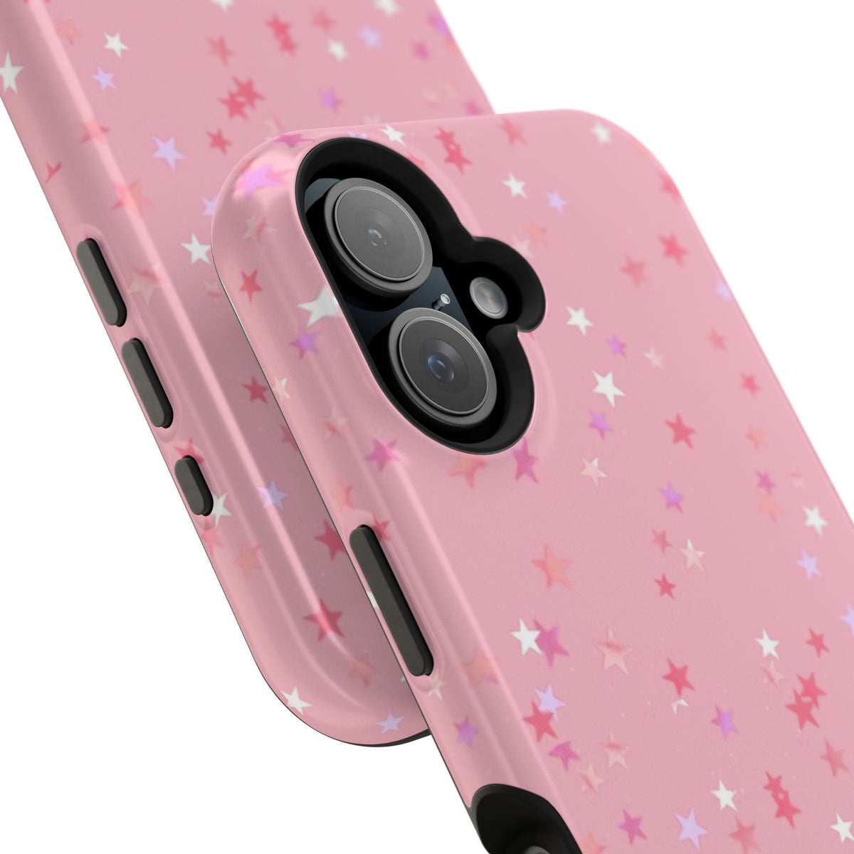 MagSafe pink multicolor stars case