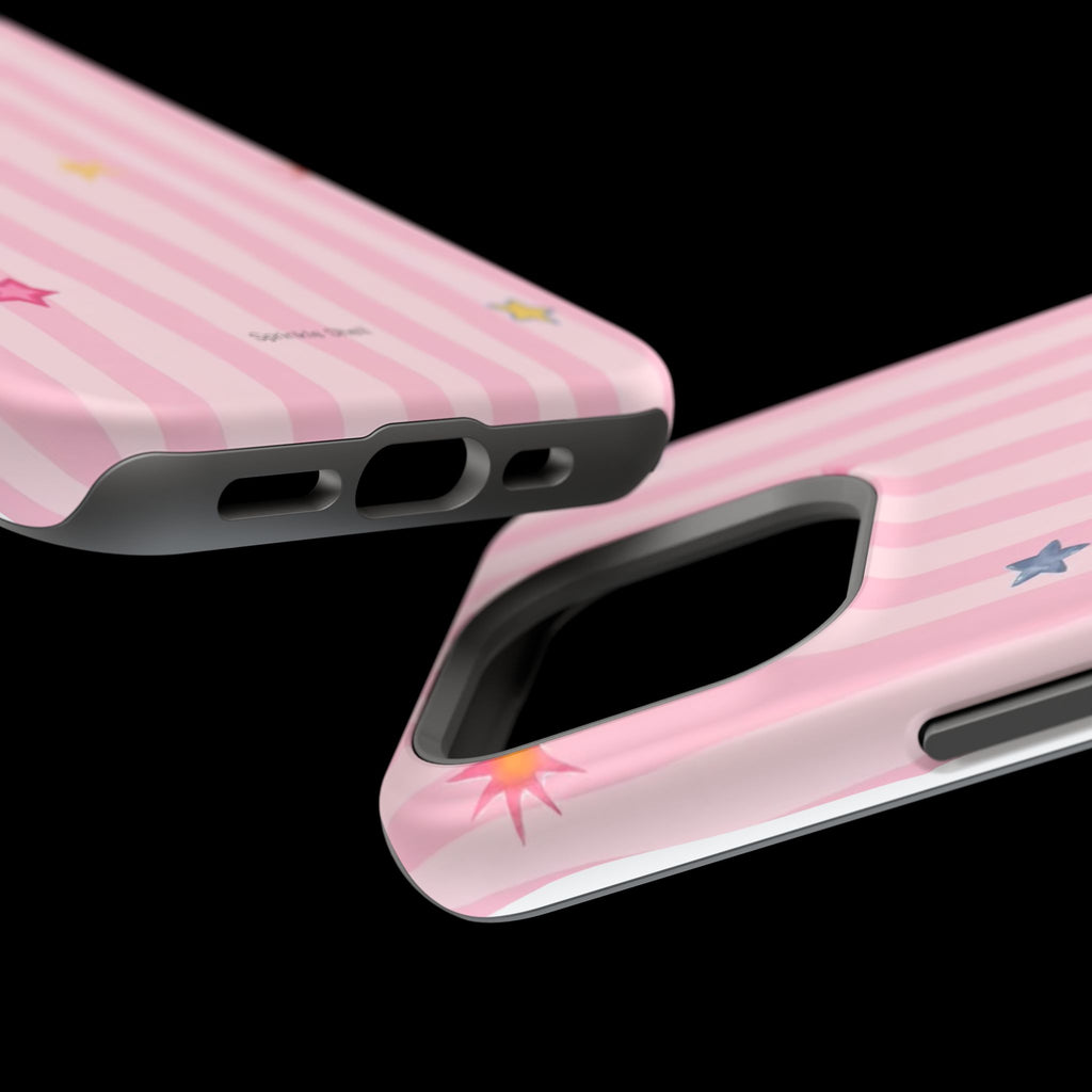 MagSafe pink lines & stars case