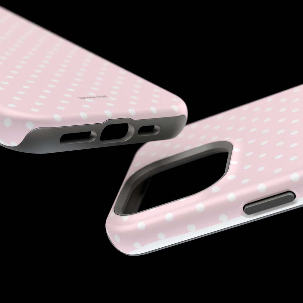 MagSafe light pink polka dots case