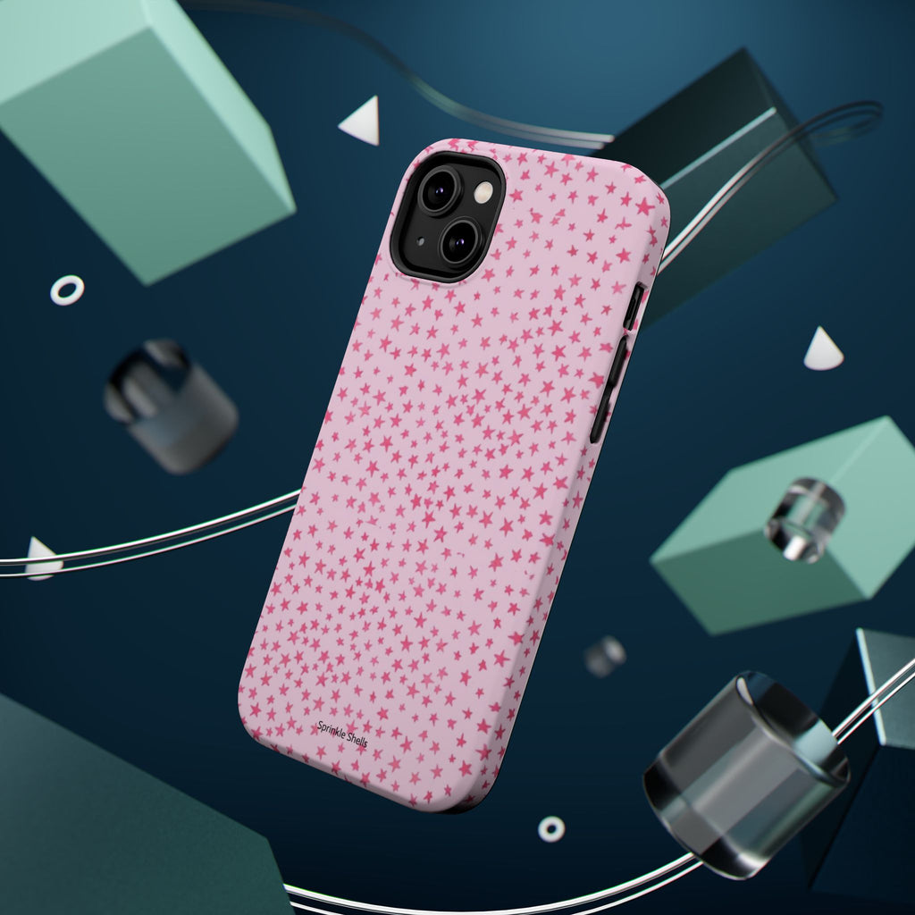 MagSafe mini pink stars case