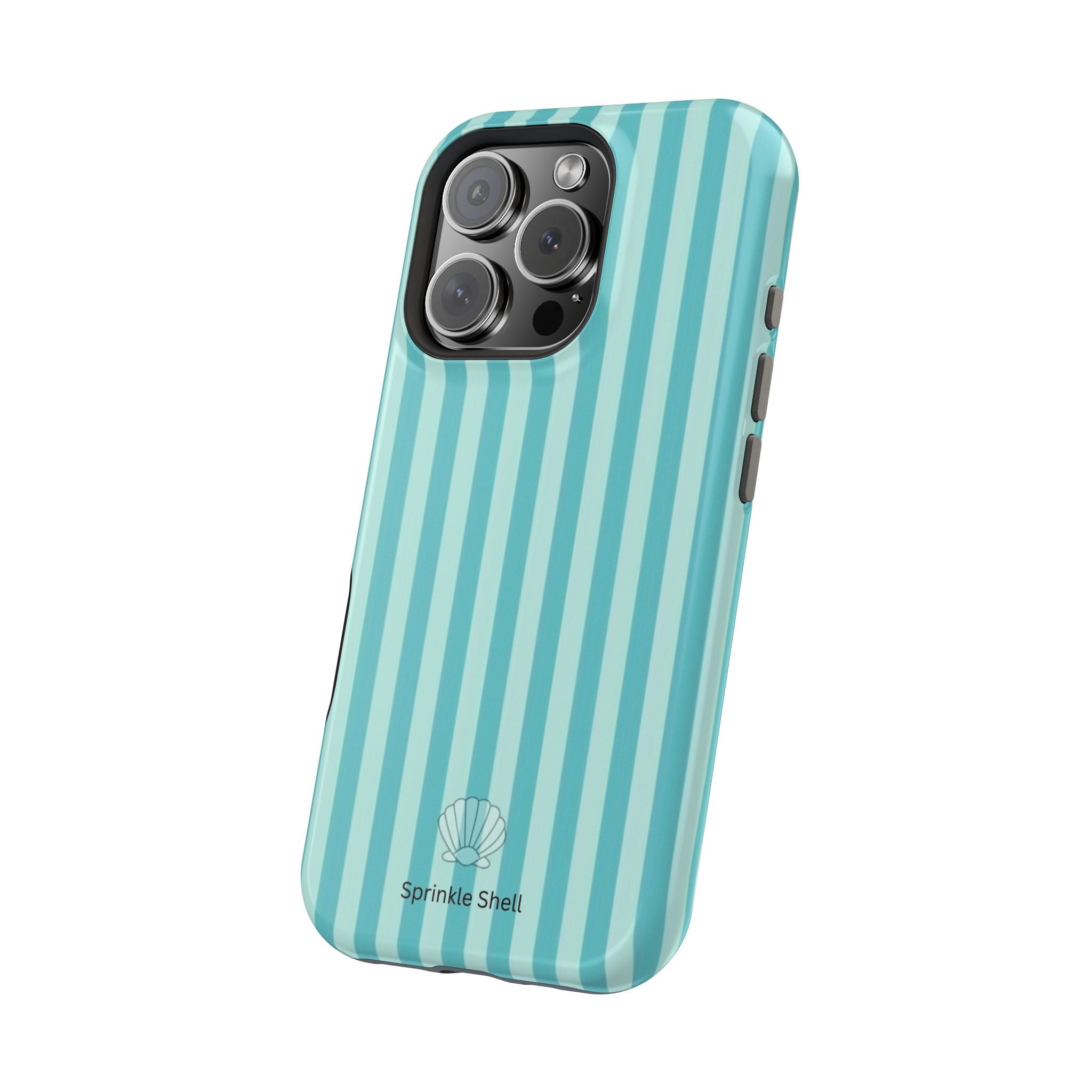 MagSafe teal striped case