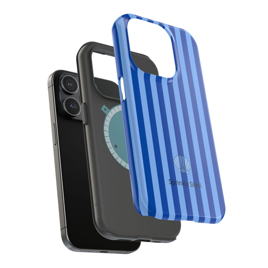 MagSafe blue striped case