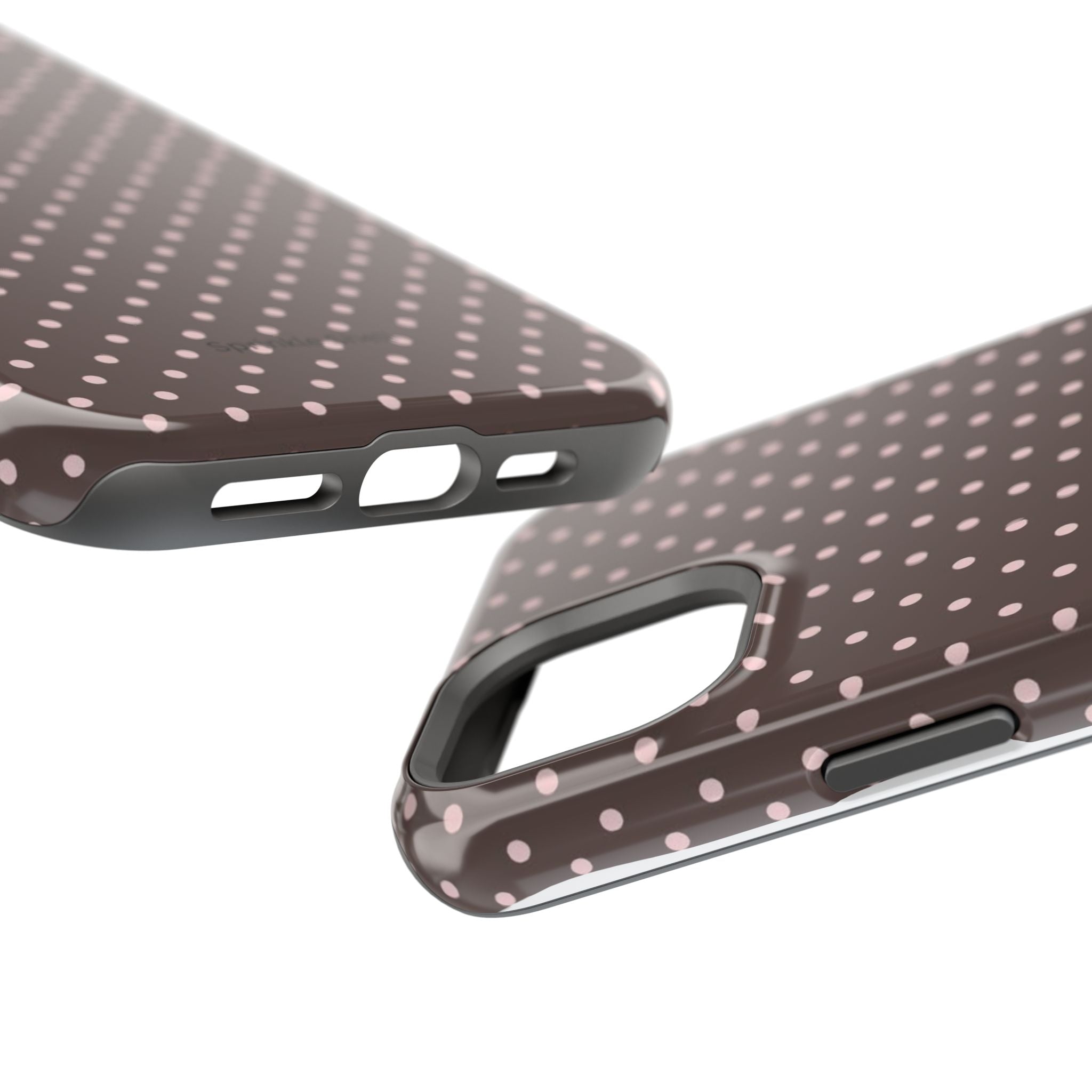 MagSafe Brown And Pink Polkadot Iphone Case