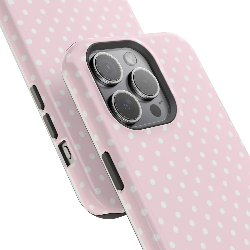 MagSafe light pink polka dots case