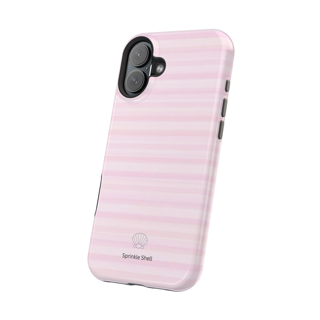 MagSafe pink stripes case