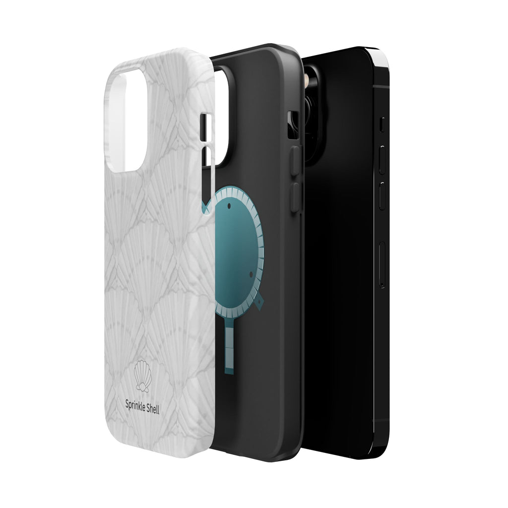 Shell-Pattern Magnetic Impact Phone Case — Protective Modular iPhone Cover