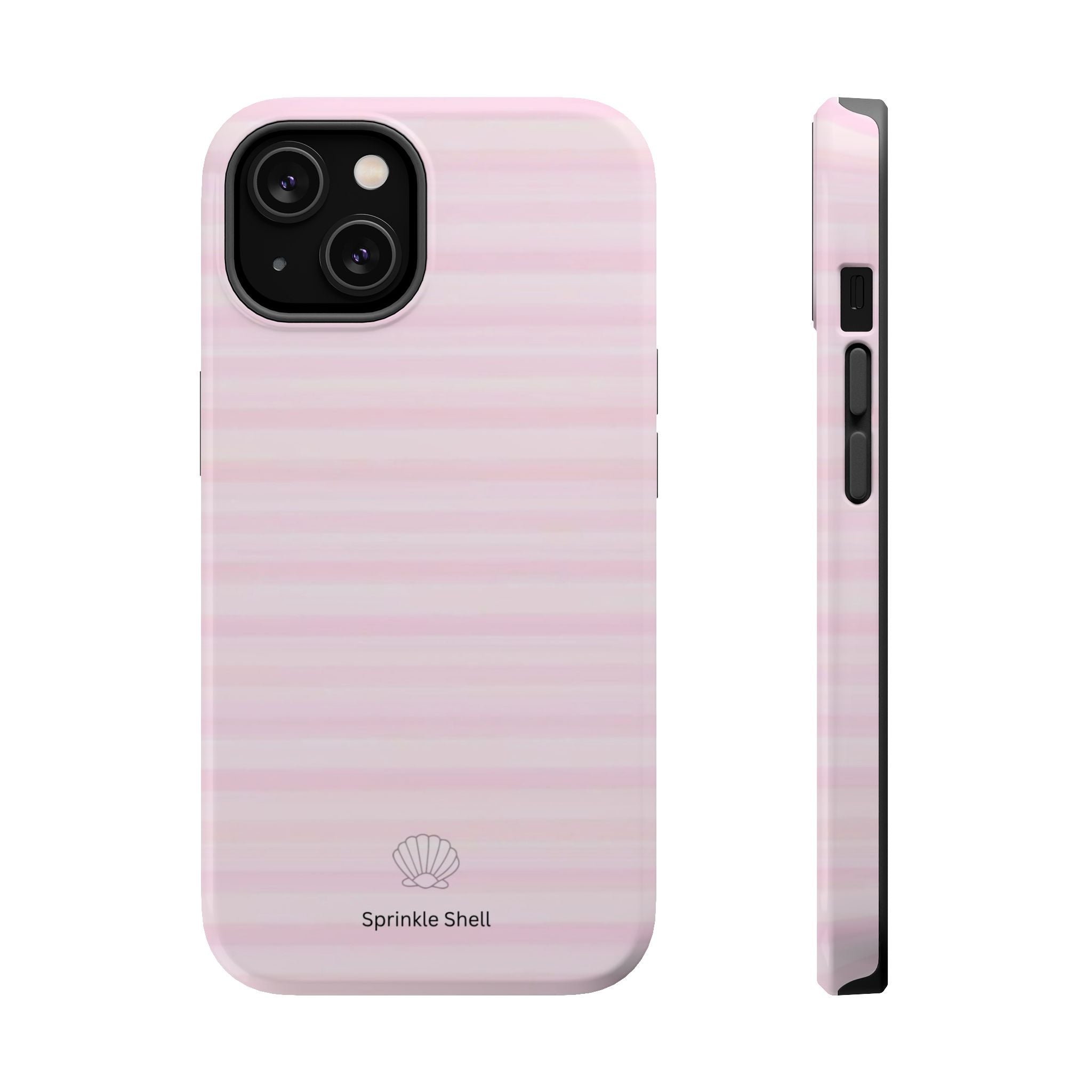 MagSafe pink stripes case