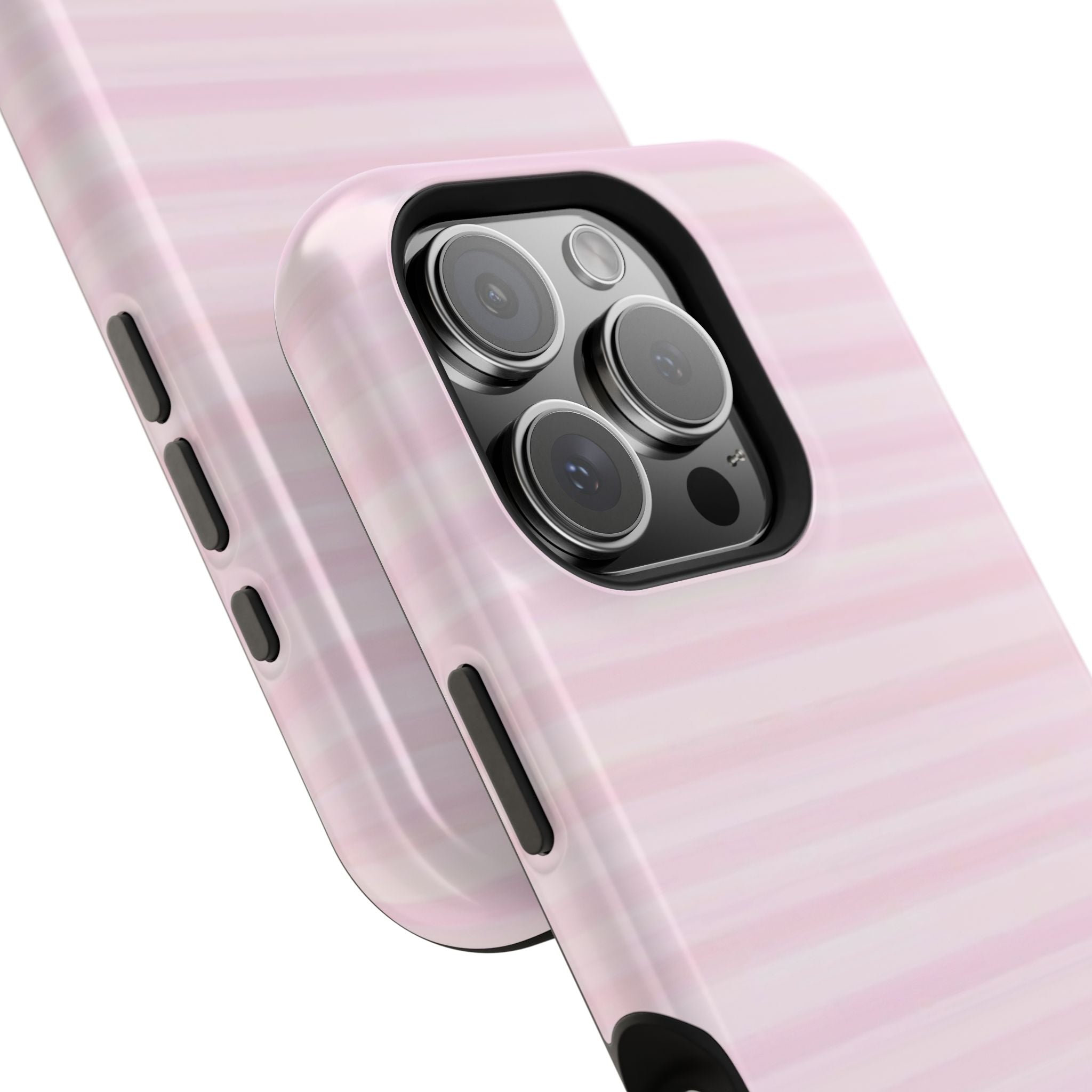 MagSafe pink stripes case