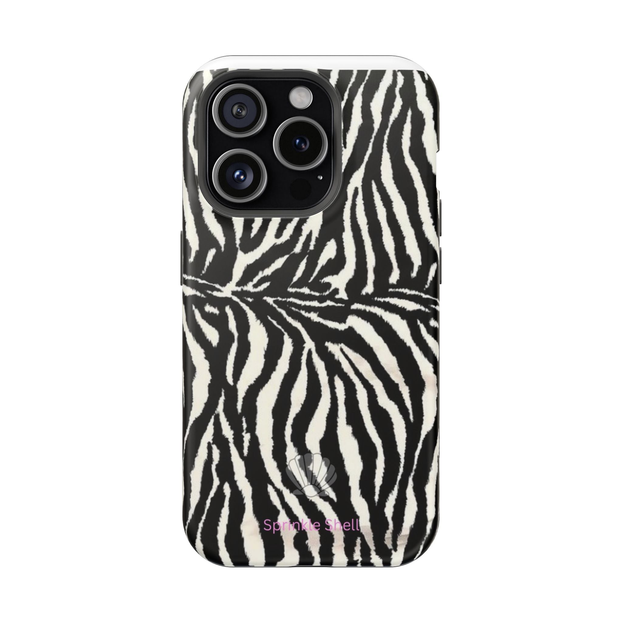 MagSafe black zebra print case