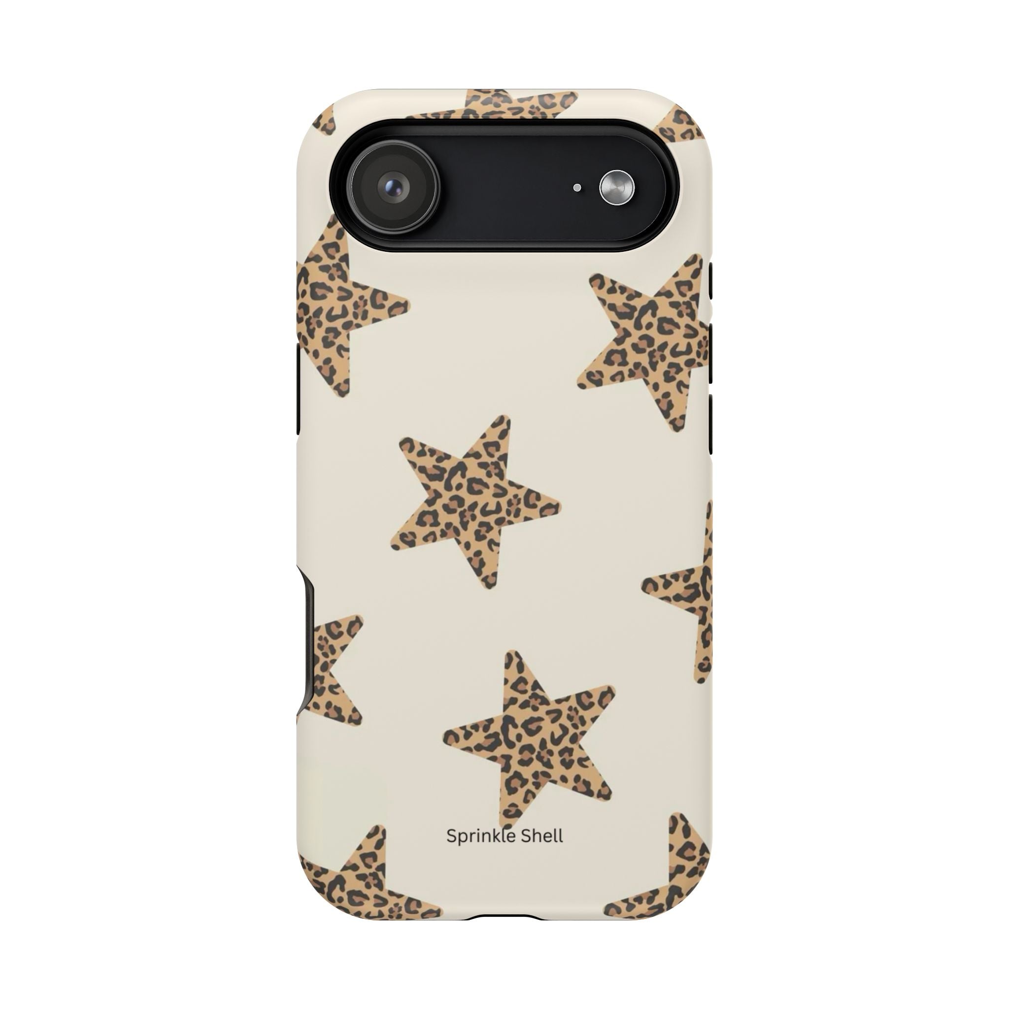 MagSafe Cheetah Print Stars iPhone Case