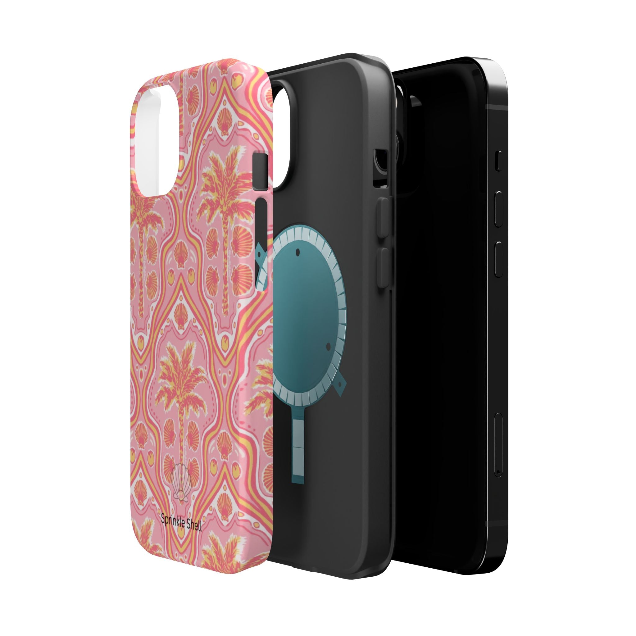 MagSafe pink pink summer palm tree case