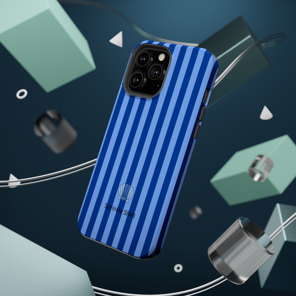 MagSafe blue striped case