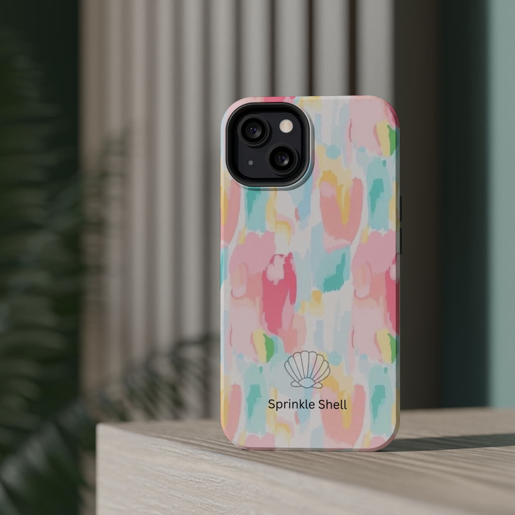 MagSafe cute colorful paint case