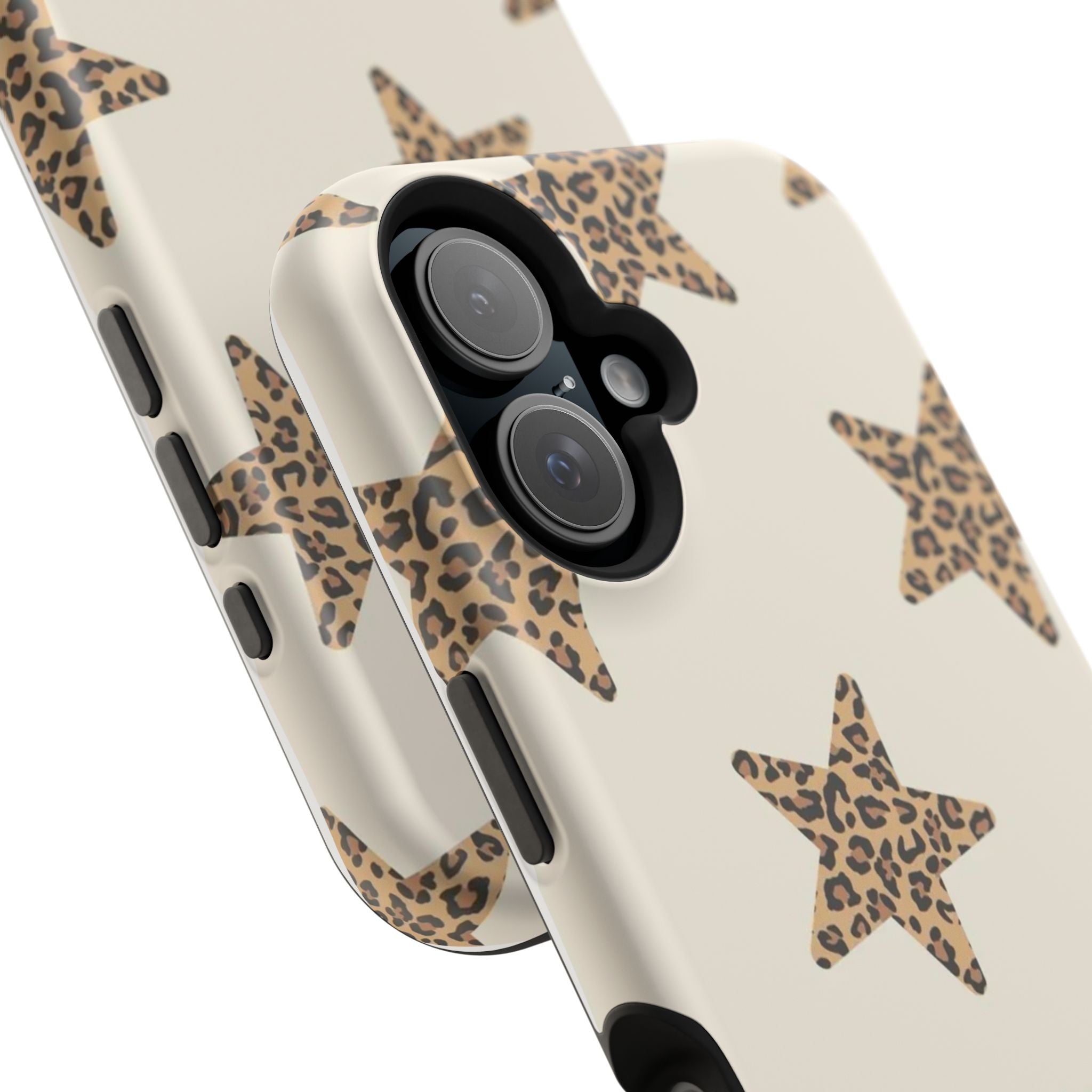 MagSafe Cheetah Print Stars iPhone Case