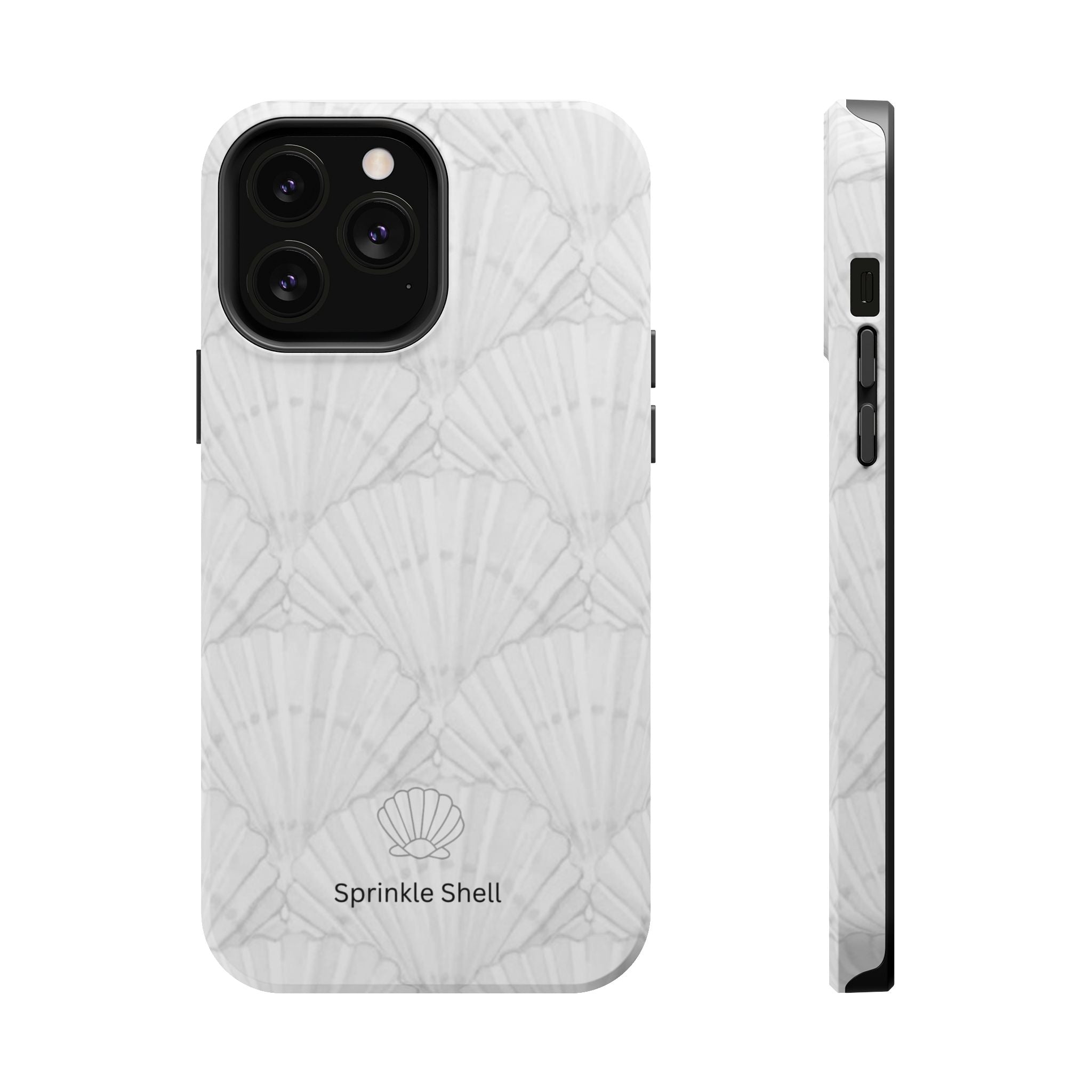 Shell-Pattern Magnetic Impact Phone Case — Protective Modular iPhone Cover