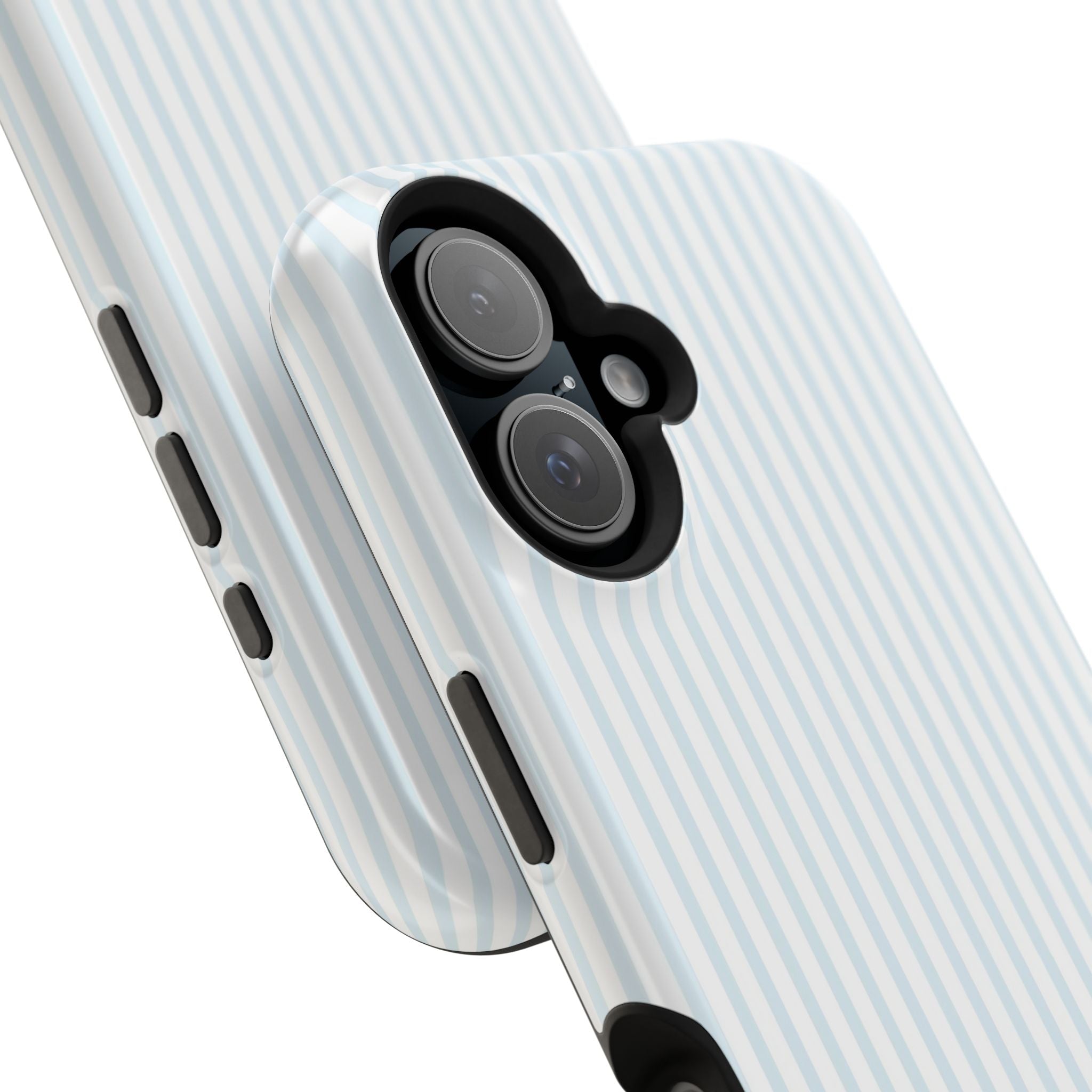MagSafe light blue stripes iphone case
