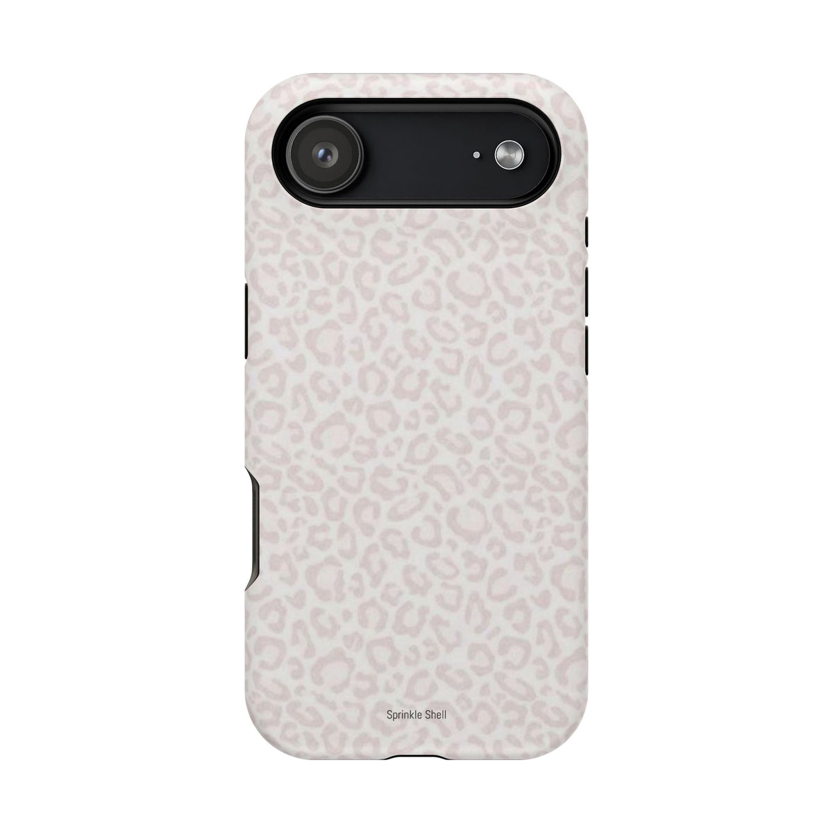 MagSafe white cheetah print case