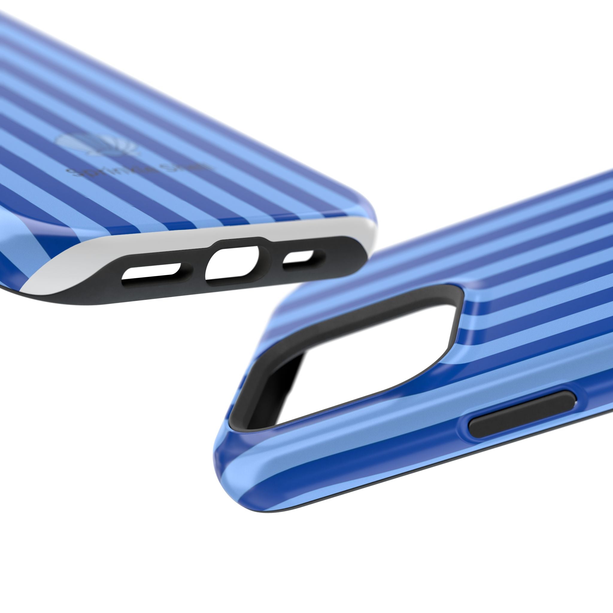 MagSafe blue striped case