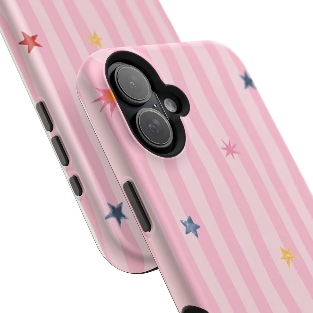 MagSafe pink lines & stars case
