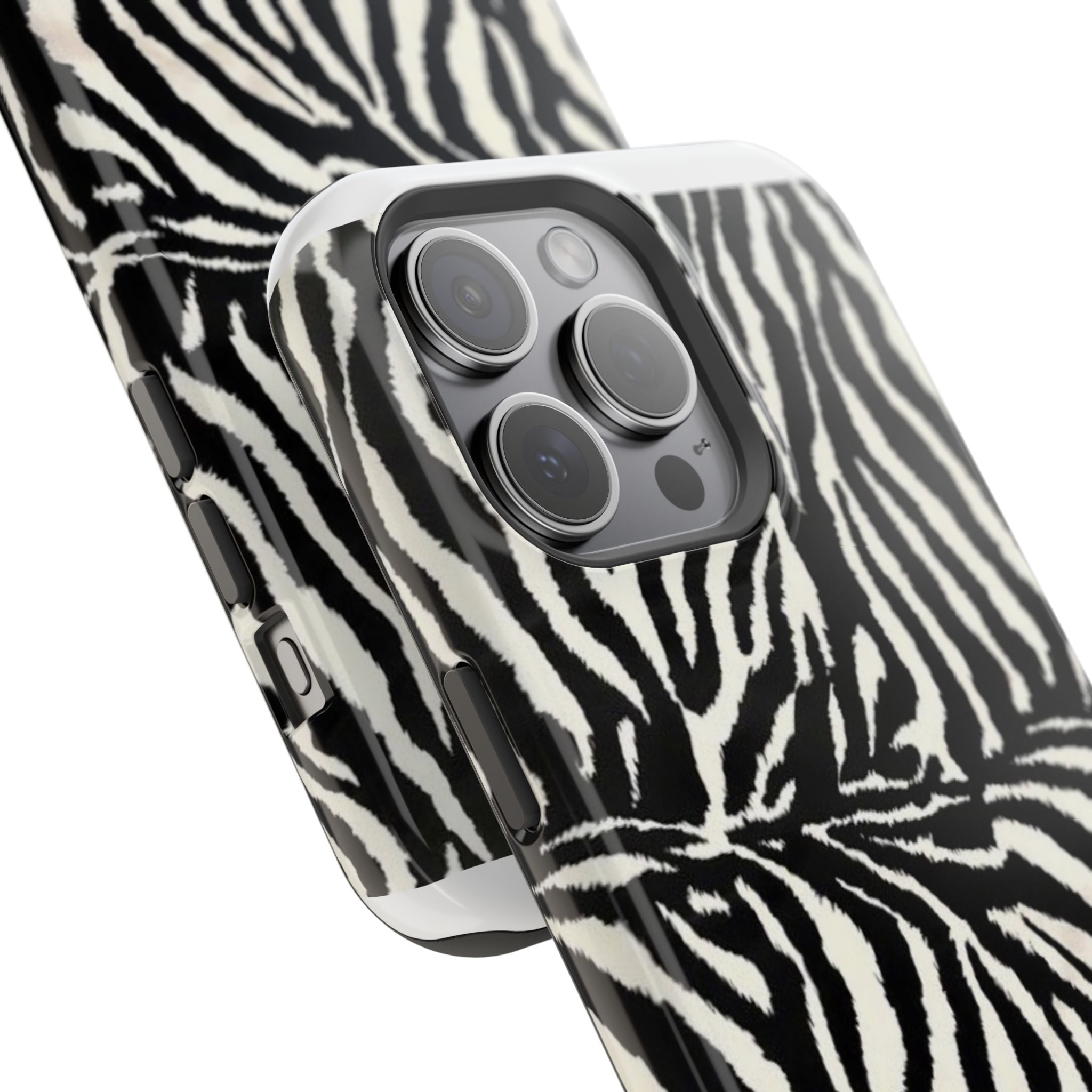 MagSafe black zebra print case