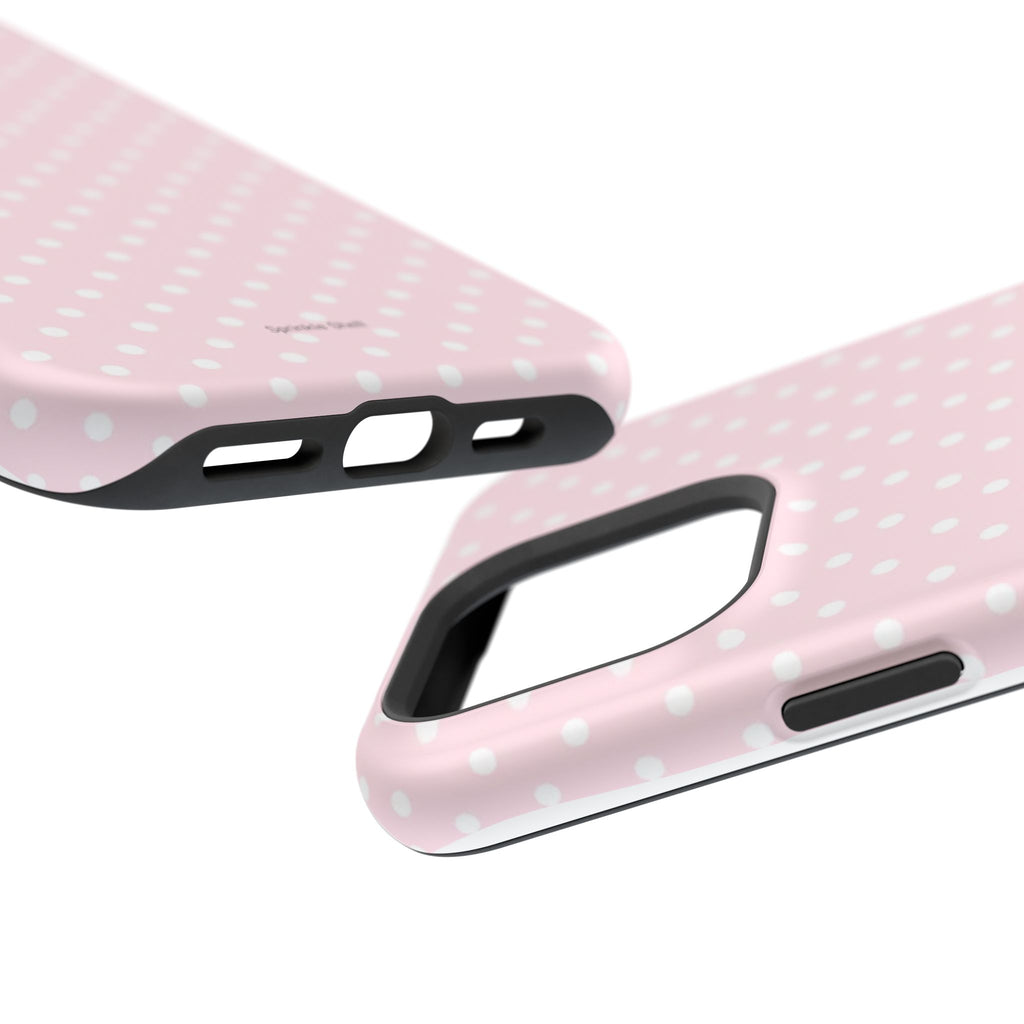 MagSafe light pink polka dots case