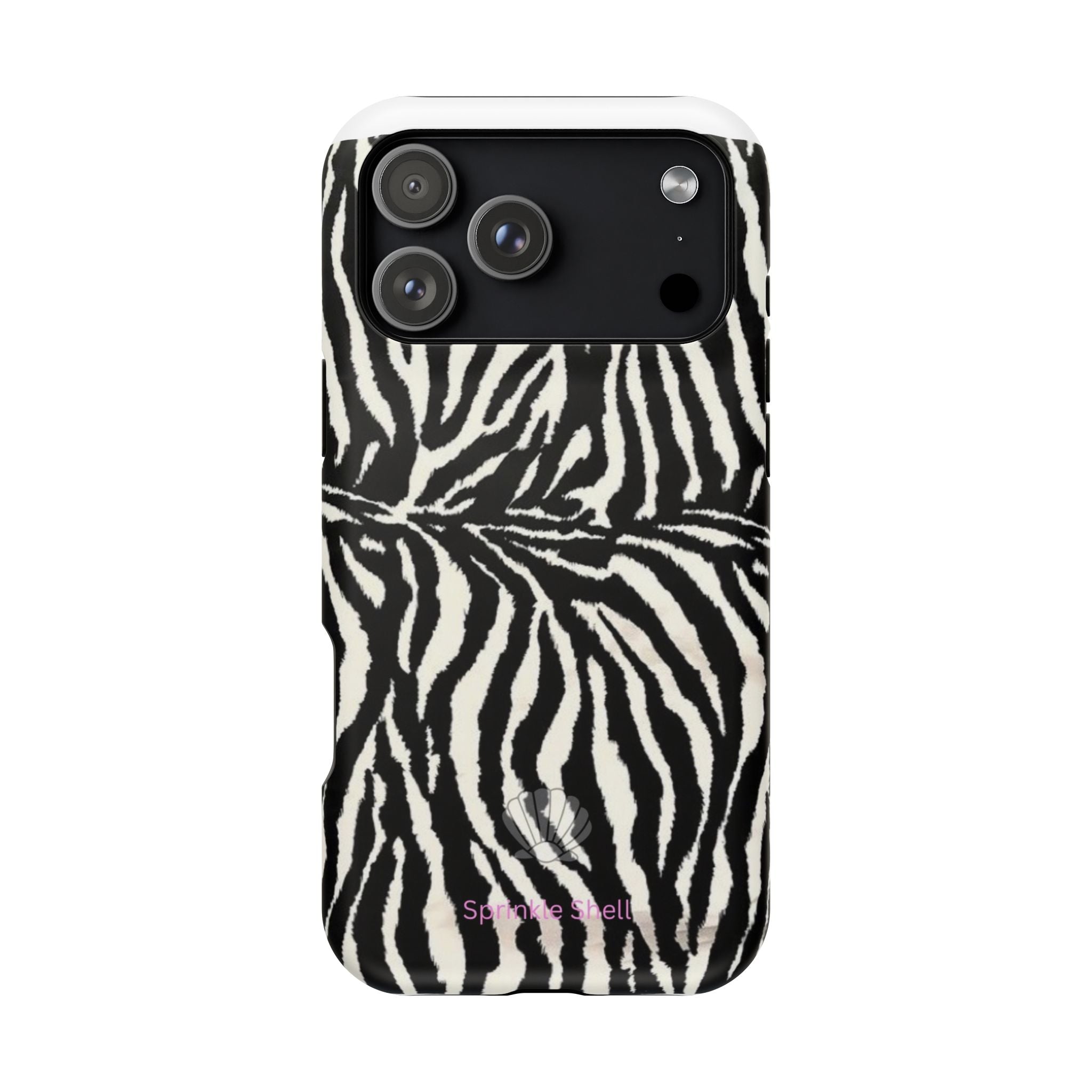 MagSafe black zebra print case