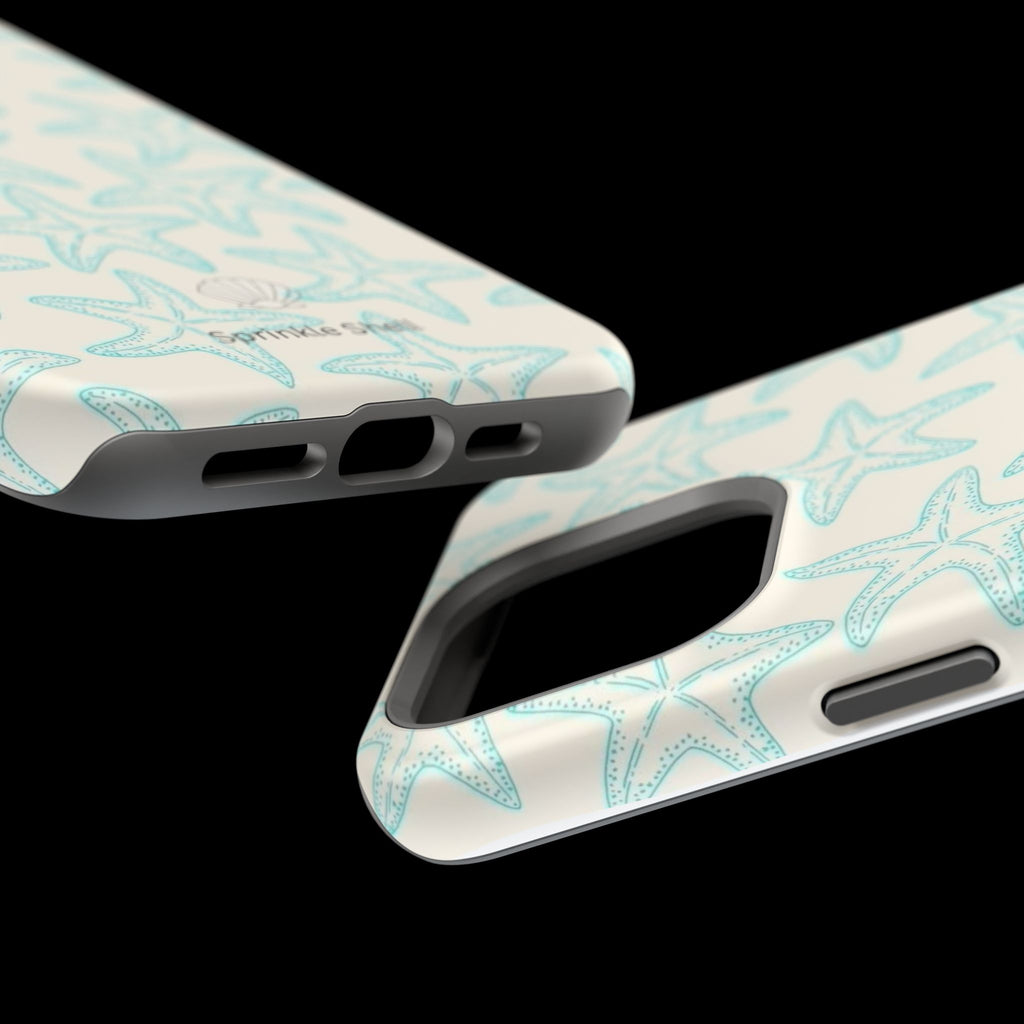 MagSafe teal starfish case