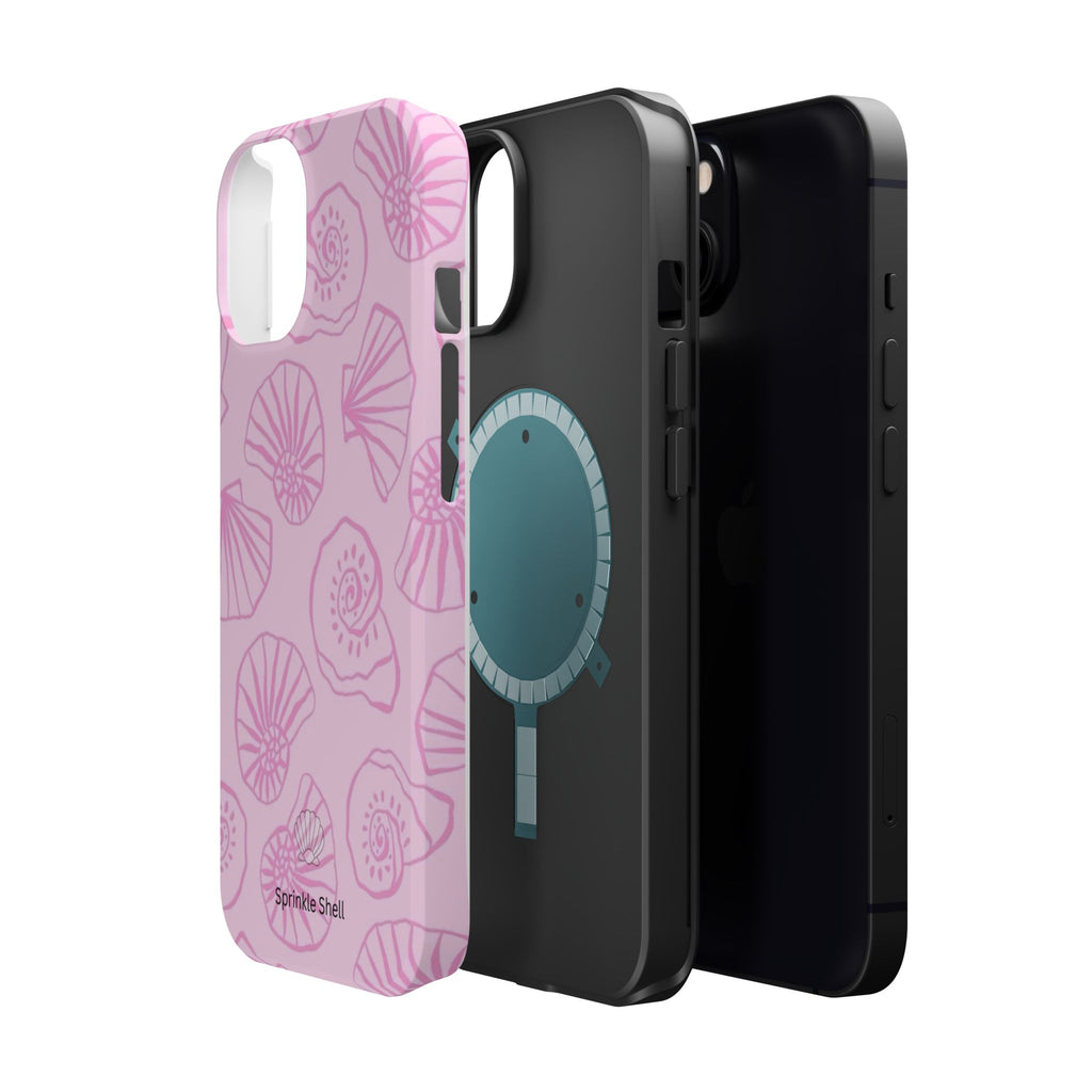 MagSafe pink shells case