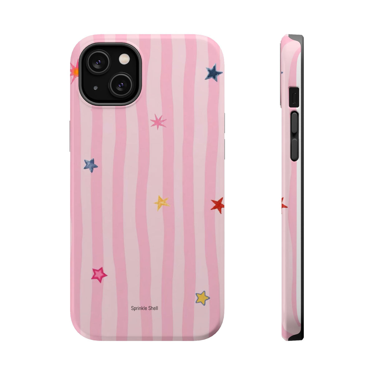 MagSafe pink lines & stars case