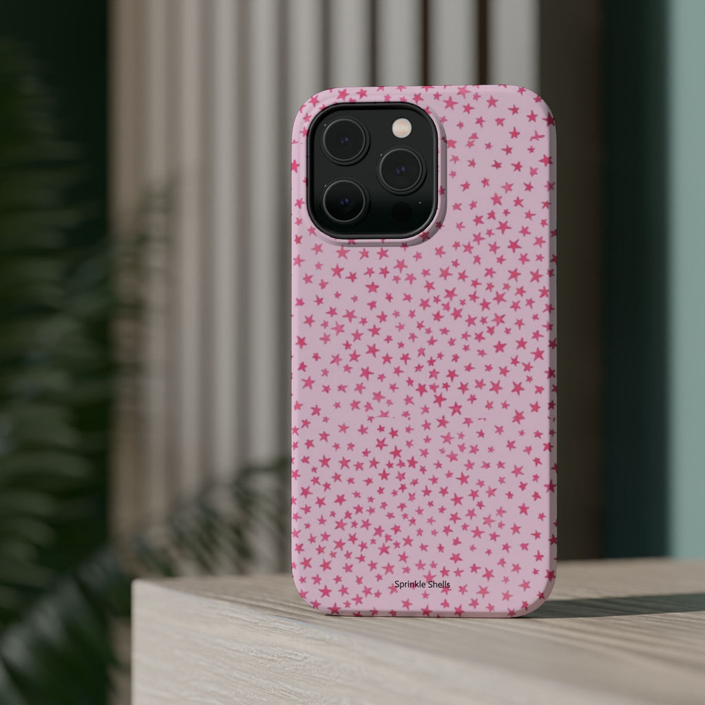 MagSafe mini pink stars case