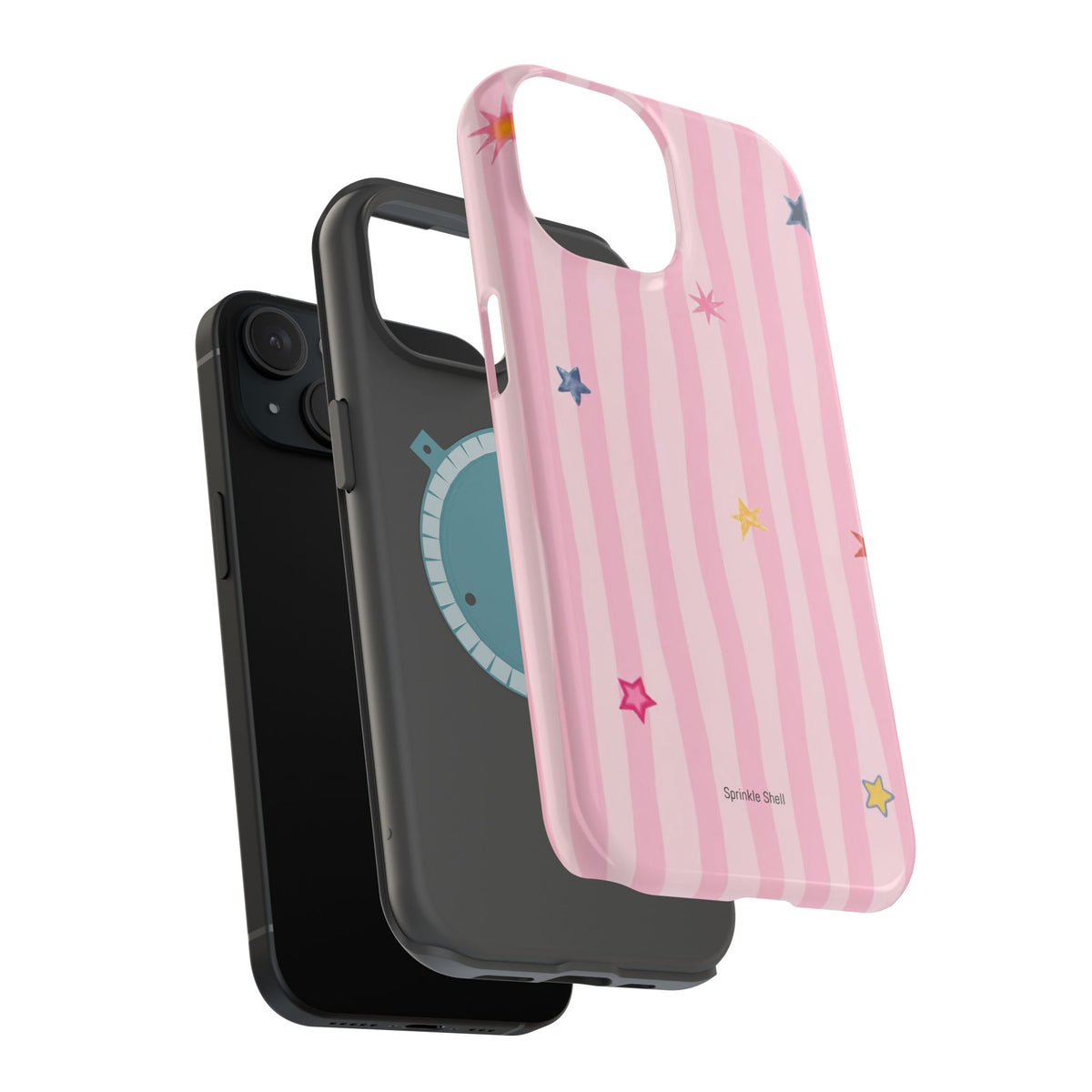 MagSafe pink lines & stars case