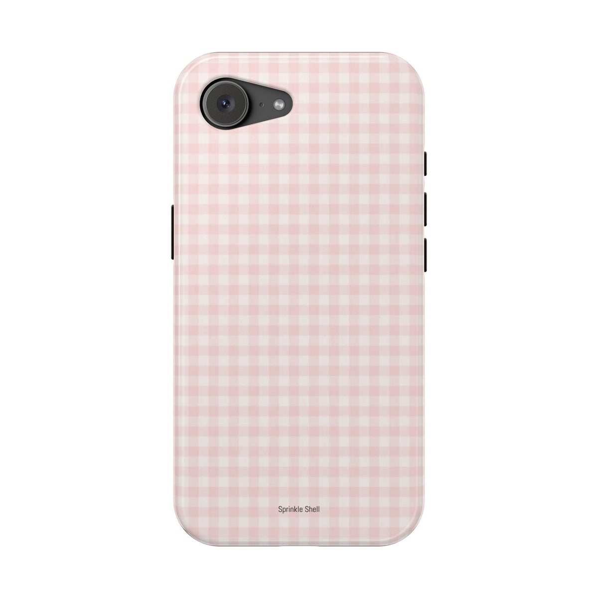 MagSafe light pink plaid case