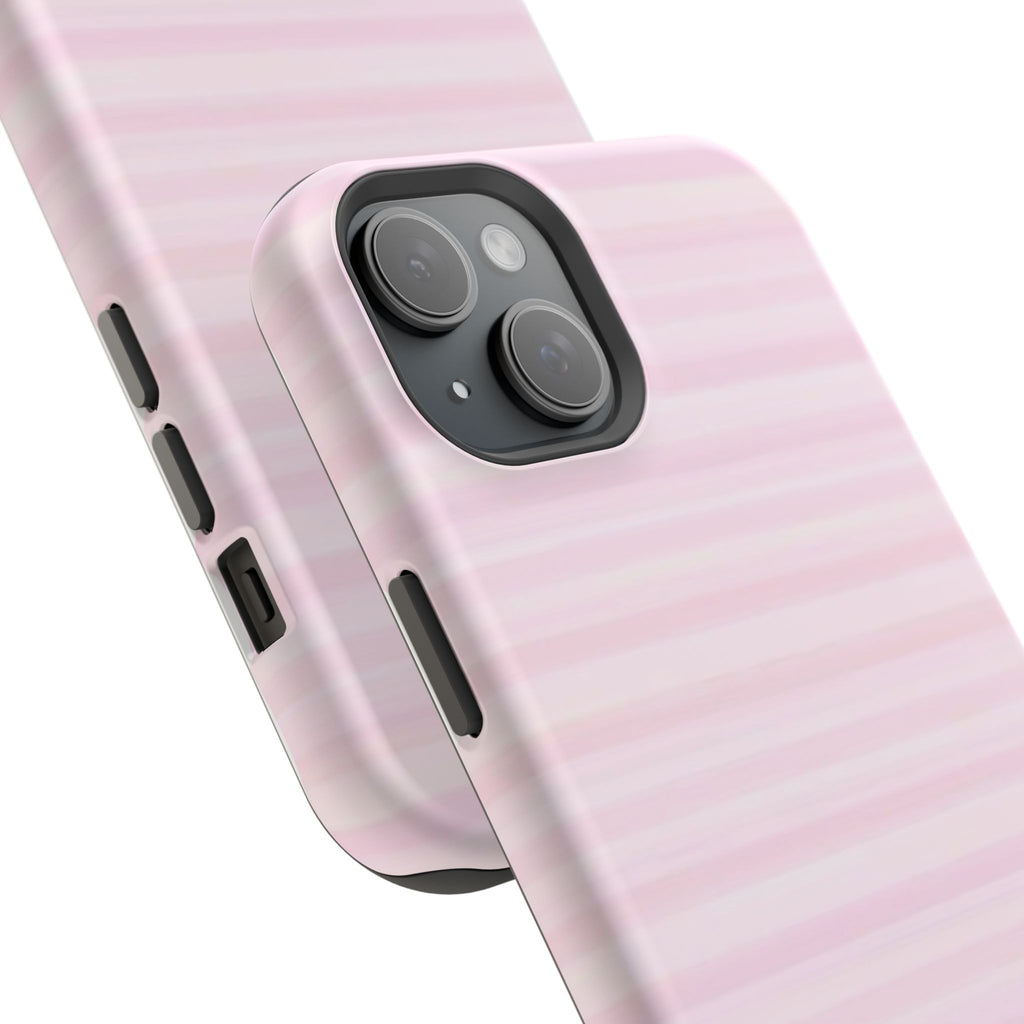 MagSafe pink stripes case