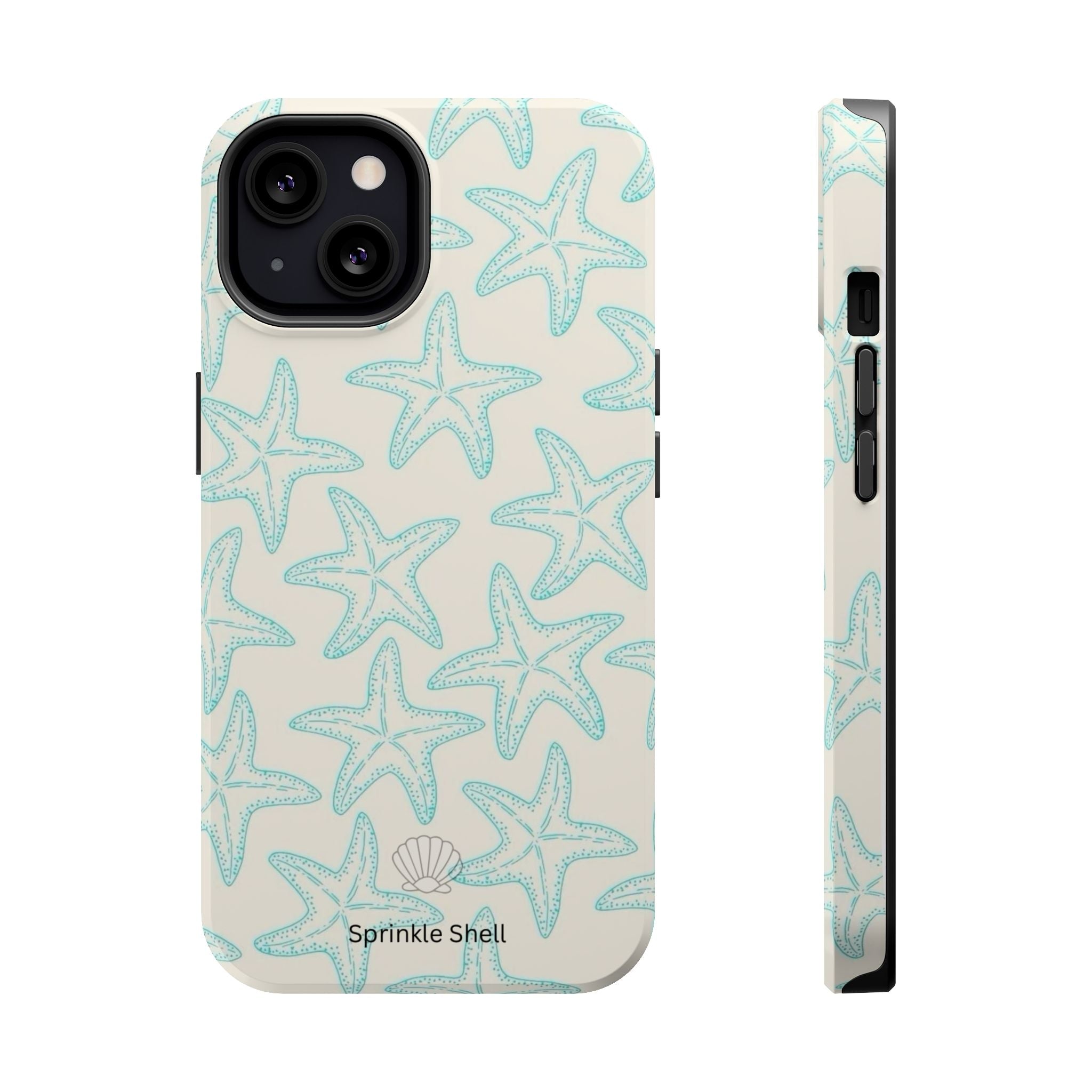 MagSafe teal starfish case