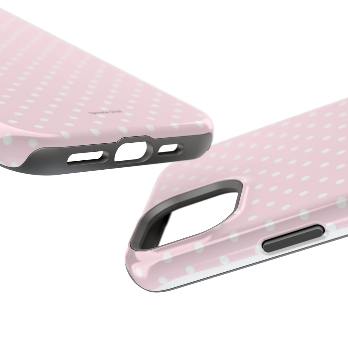 MagSafe light pink polka dots case