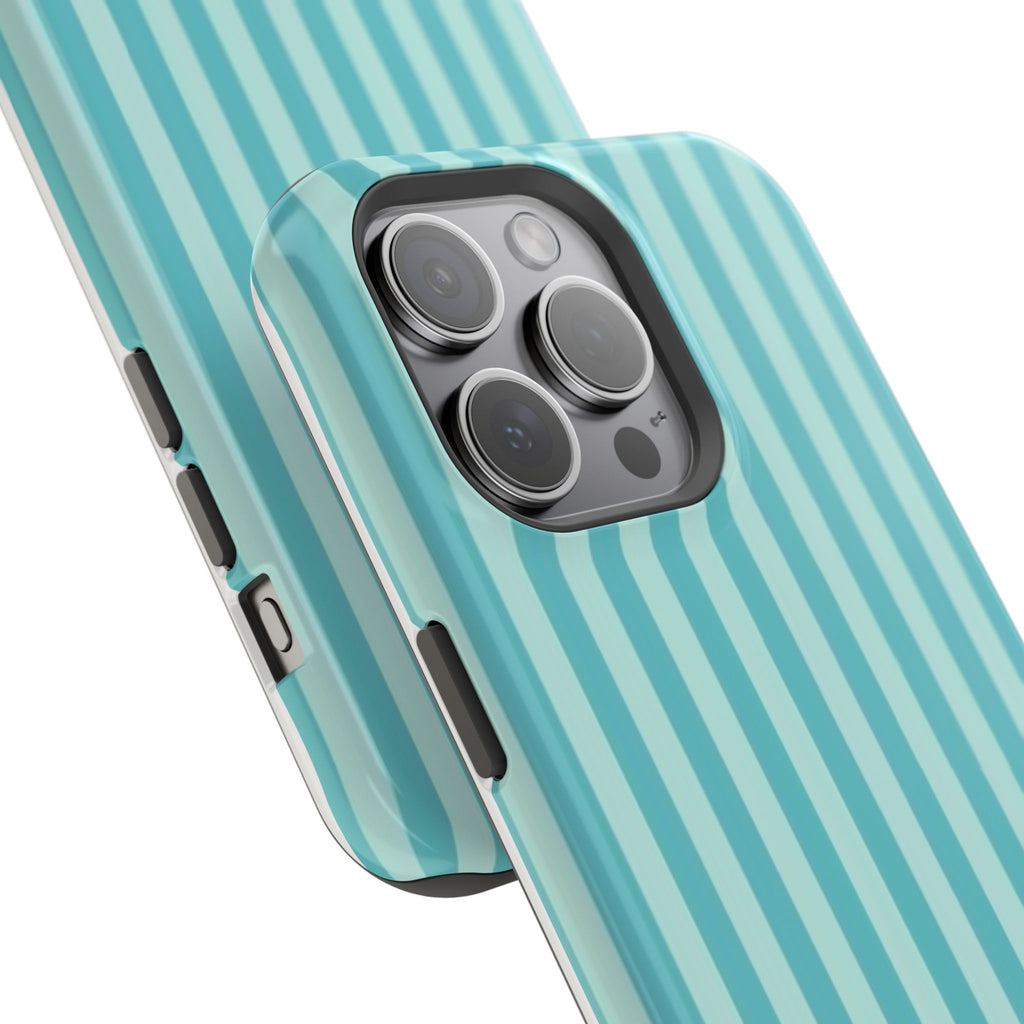 MagSafe teal striped case