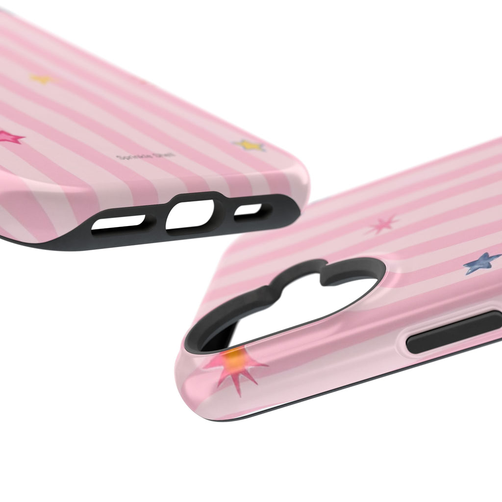 MagSafe pink lines & stars case