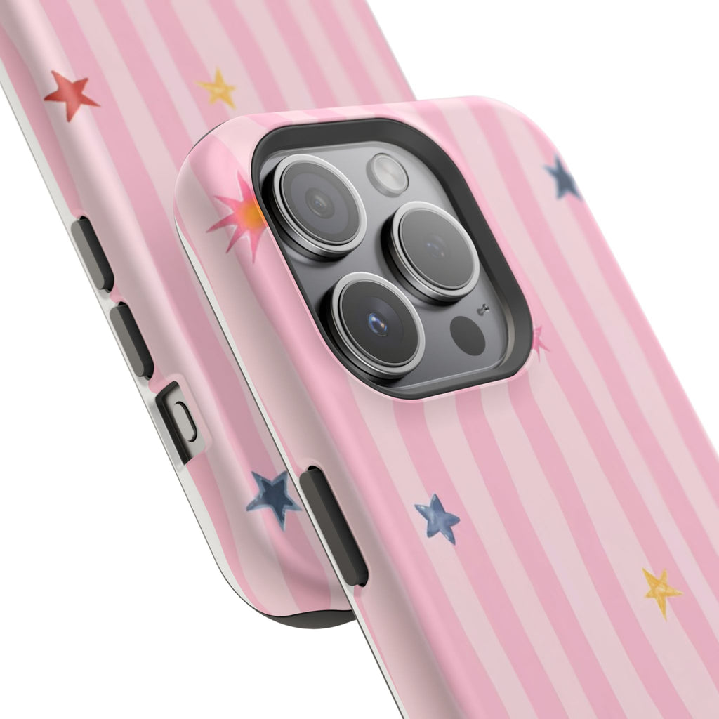 MagSafe pink lines & stars case